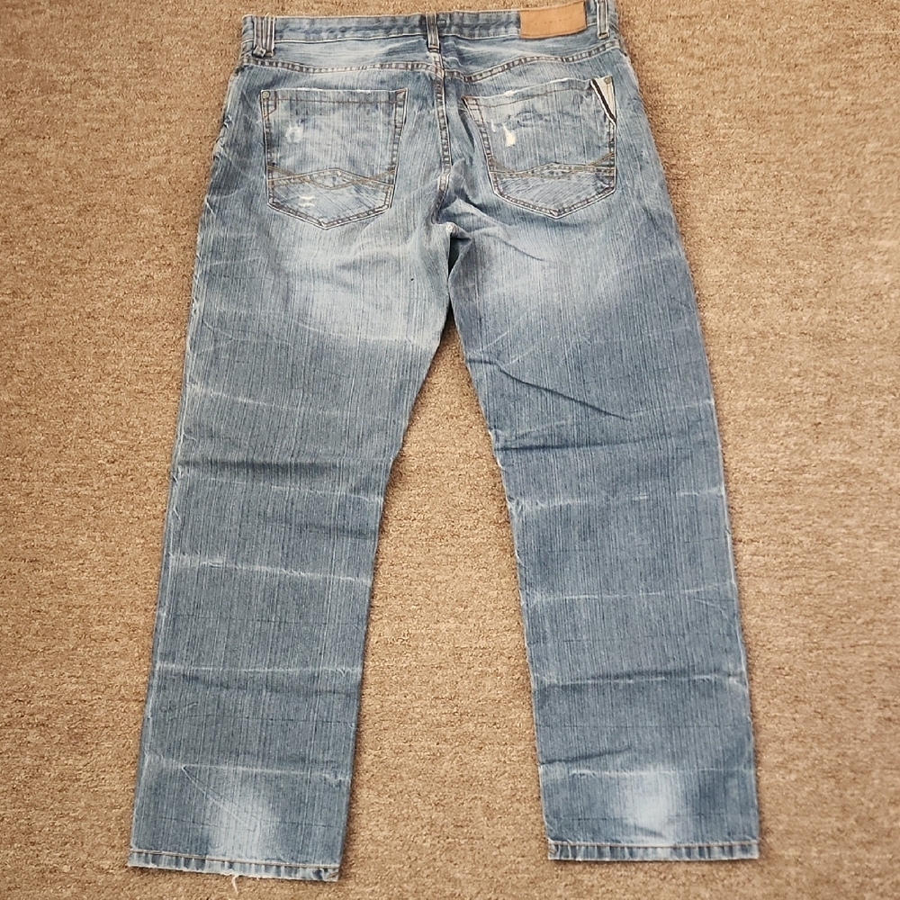 Sean John Relaxed Denim Jeans in Light Blue Size 36x32 - Picture 3 of 8
